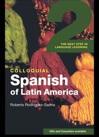 Colloquial Spanish Of Latin America - Ebook Club Global